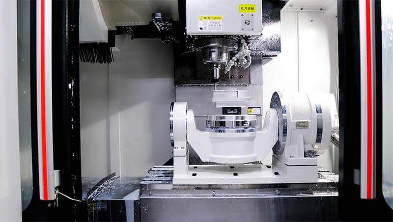 5-Axis Machining Center with Dual Rotary Tables for Precision Milling of Complex Curved Parts