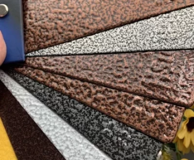 Epoxy-polyester hybrid powder coating combines the adhesion and corrosion resistance of epoxy with improved appearance and processing characteristics. It is commonly used for general-purpose indoor applications.